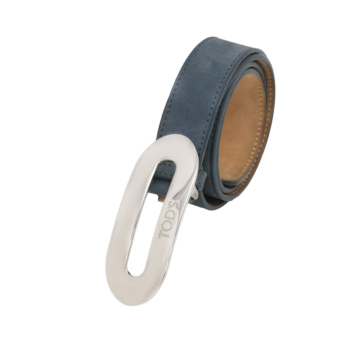 Blue Suede Waist Belt