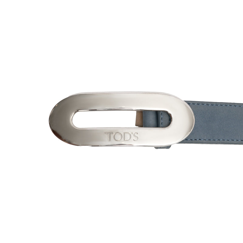 Blue Suede Waist Belt
