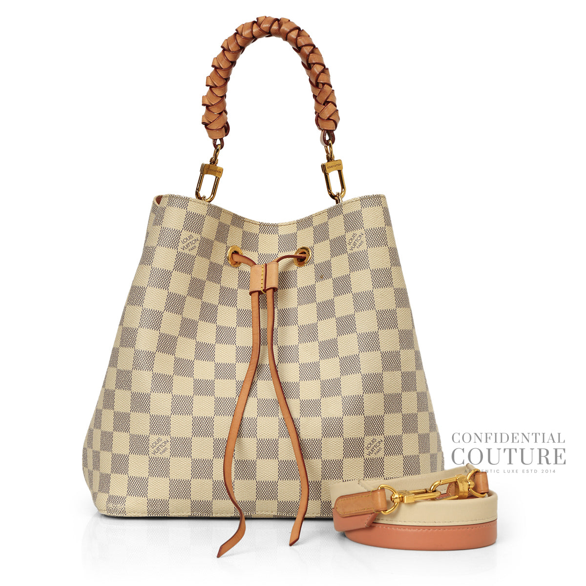 Damier Azure Braided MM Neonoe Bag