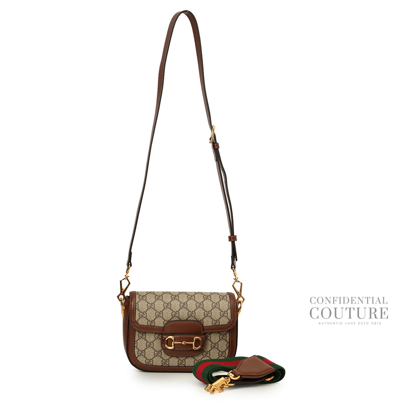Horsebit 1955 Variation GG Supreme Canvas Small Shoulder Bag