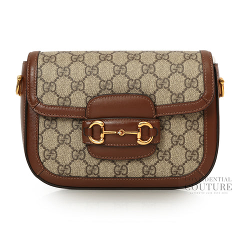 Horsebit 1955 Variation GG Supreme Canvas Small Shoulder Bag