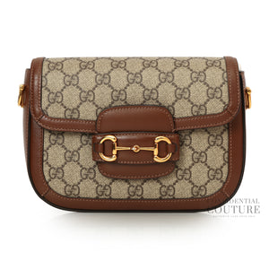 Horsebit 1955 Variation GG Supreme Canvas Small Shoulder Bag