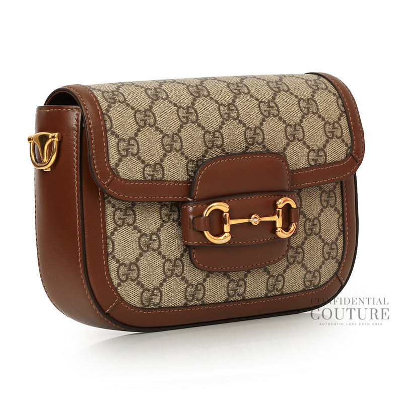 Horsebit 1955 Variation GG Supreme Canvas Small Shoulder Bag
