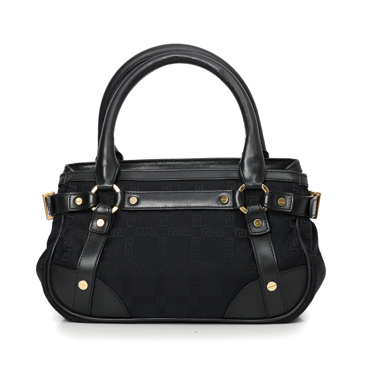 Black Nylon La Medusa Hand Bag