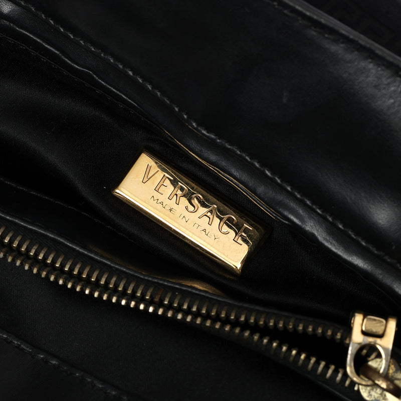 Black Nylon La Medusa Hand Bag