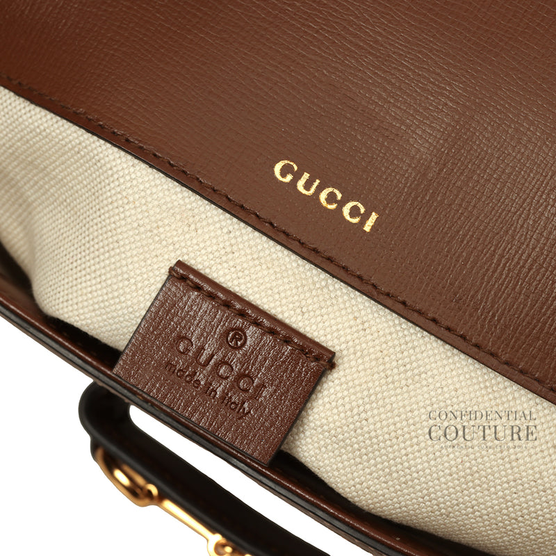 Horsebit 1955 Variation GG Supreme Canvas Small Shoulder Bag