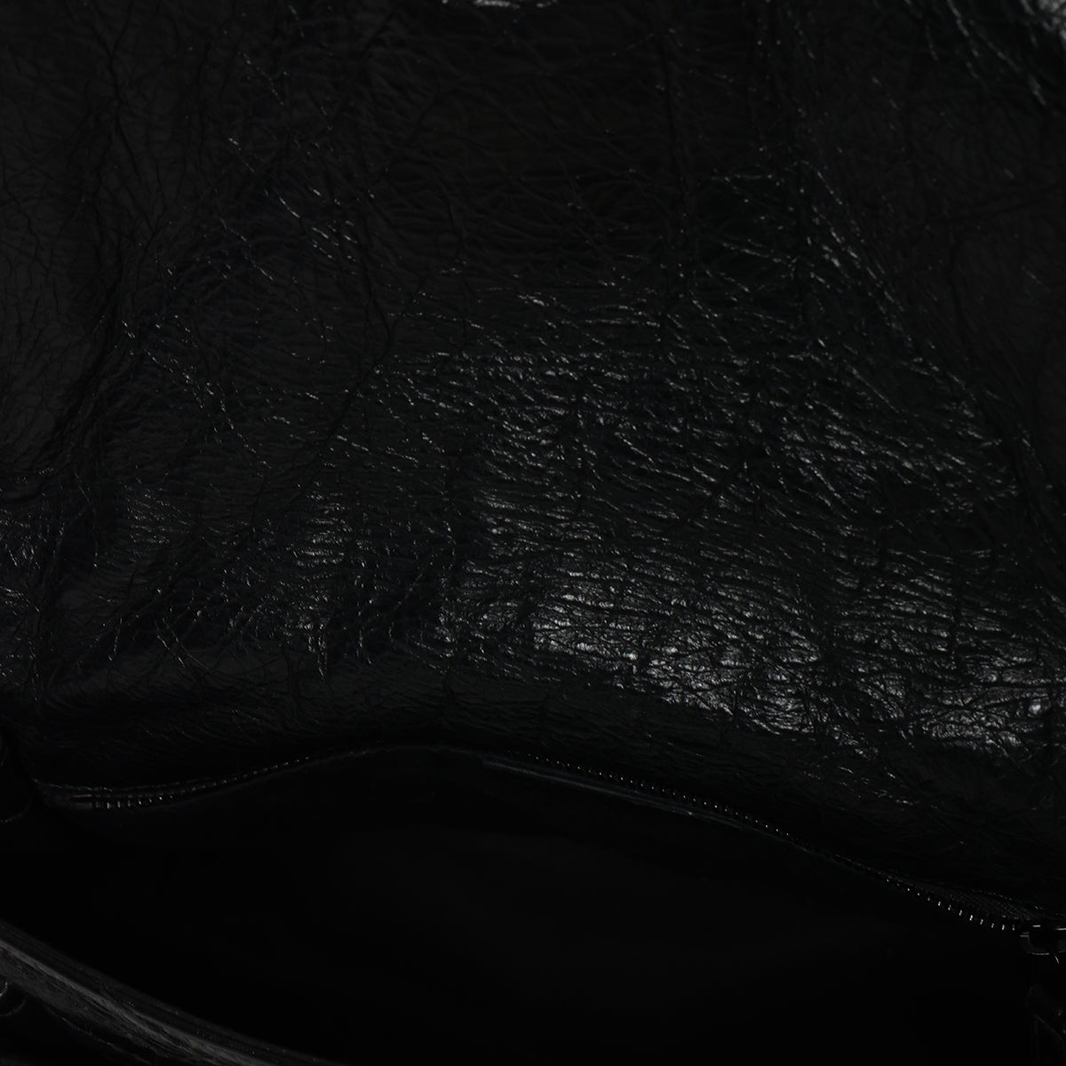 Black Niki Medium Shoulder Bag In Vintage Leather