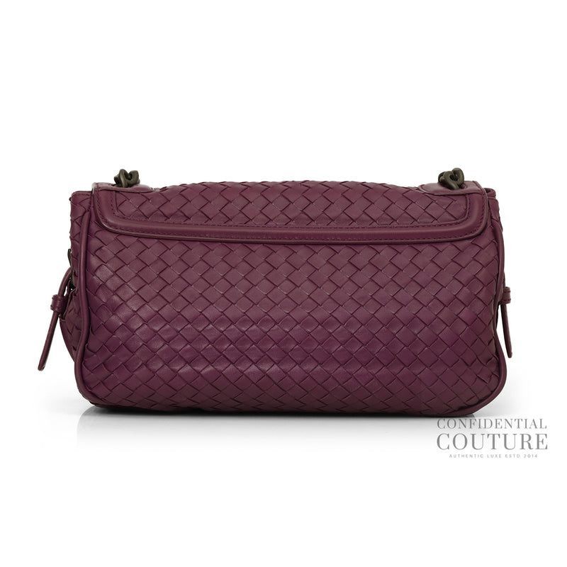 Intrecciato Rialto Purple Shoulder Bag