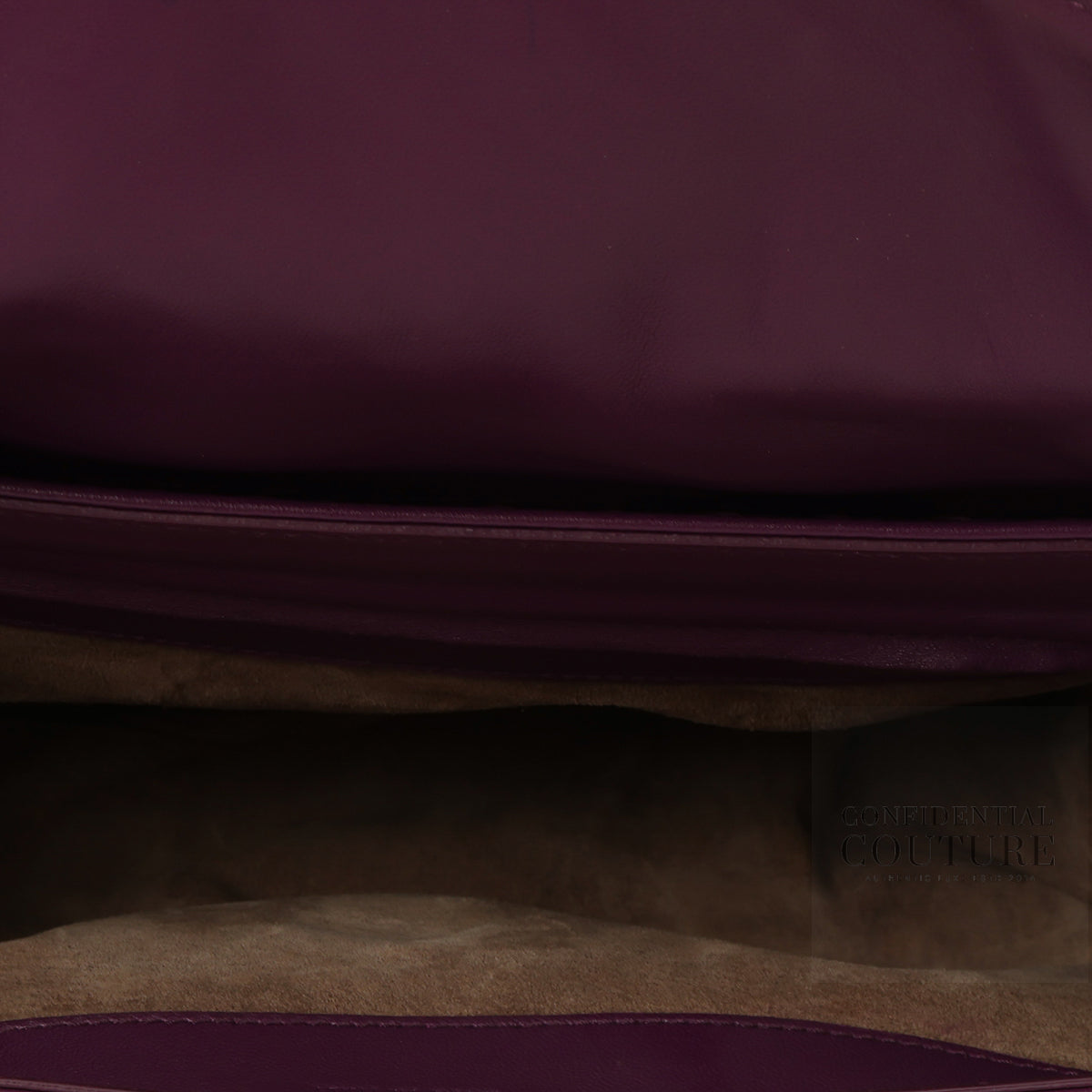 Intrecciato Rialto Purple Shoulder Bag
