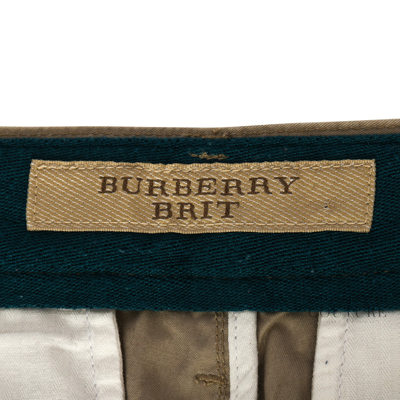 Beige Straight Fit Trousers | L