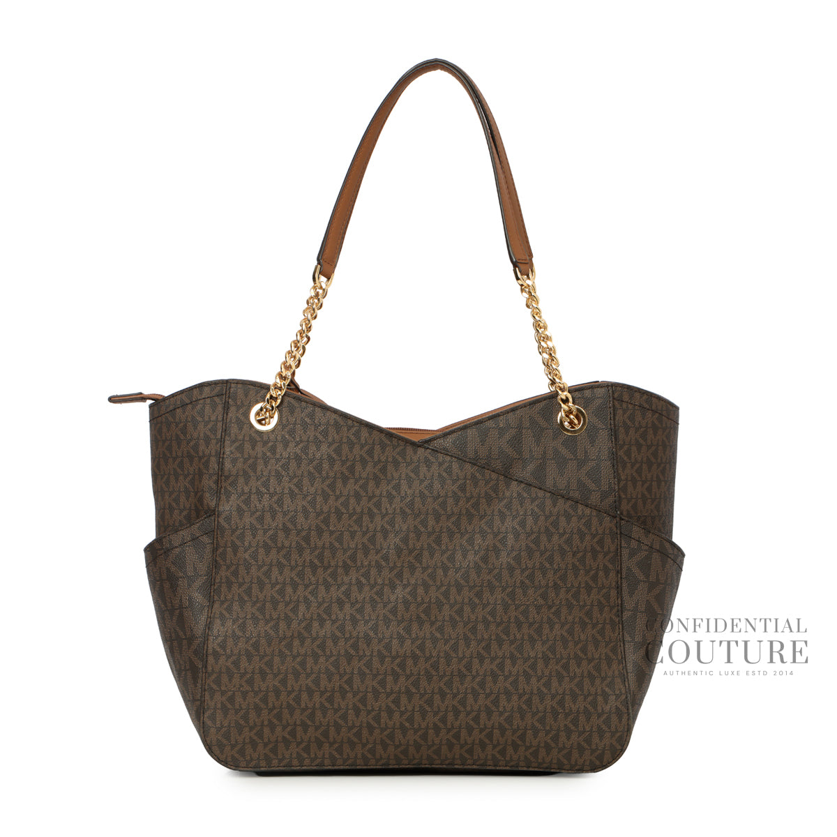 Brown Monogram Jet Set Tote Bag