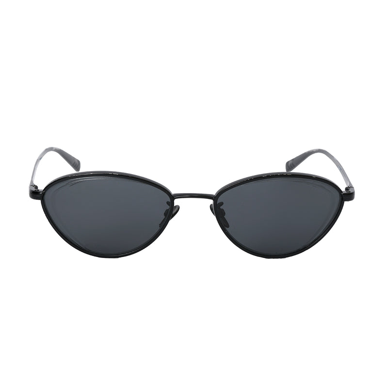 Black Cat Eye Metal Sunglasses Medium
