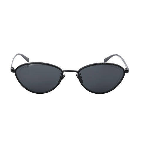 Black Cat Eye Metal Sunglasses Medium