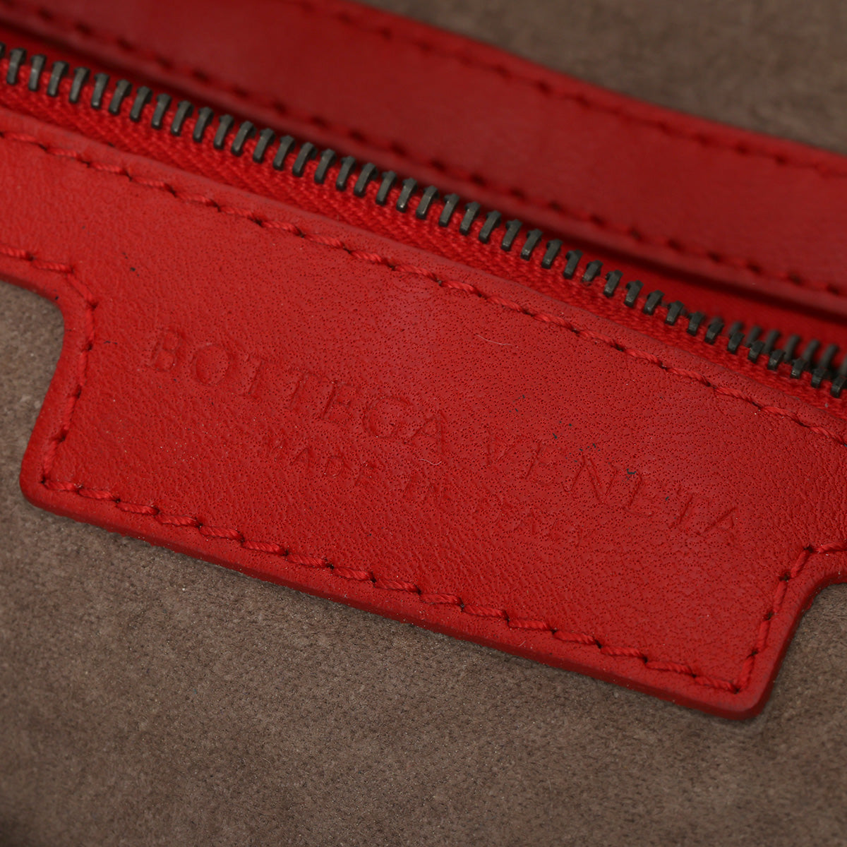 Red Intrecciato Medium Hobo Bag