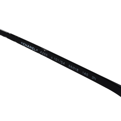 Black Cat Eye Metal Sunglasses Medium