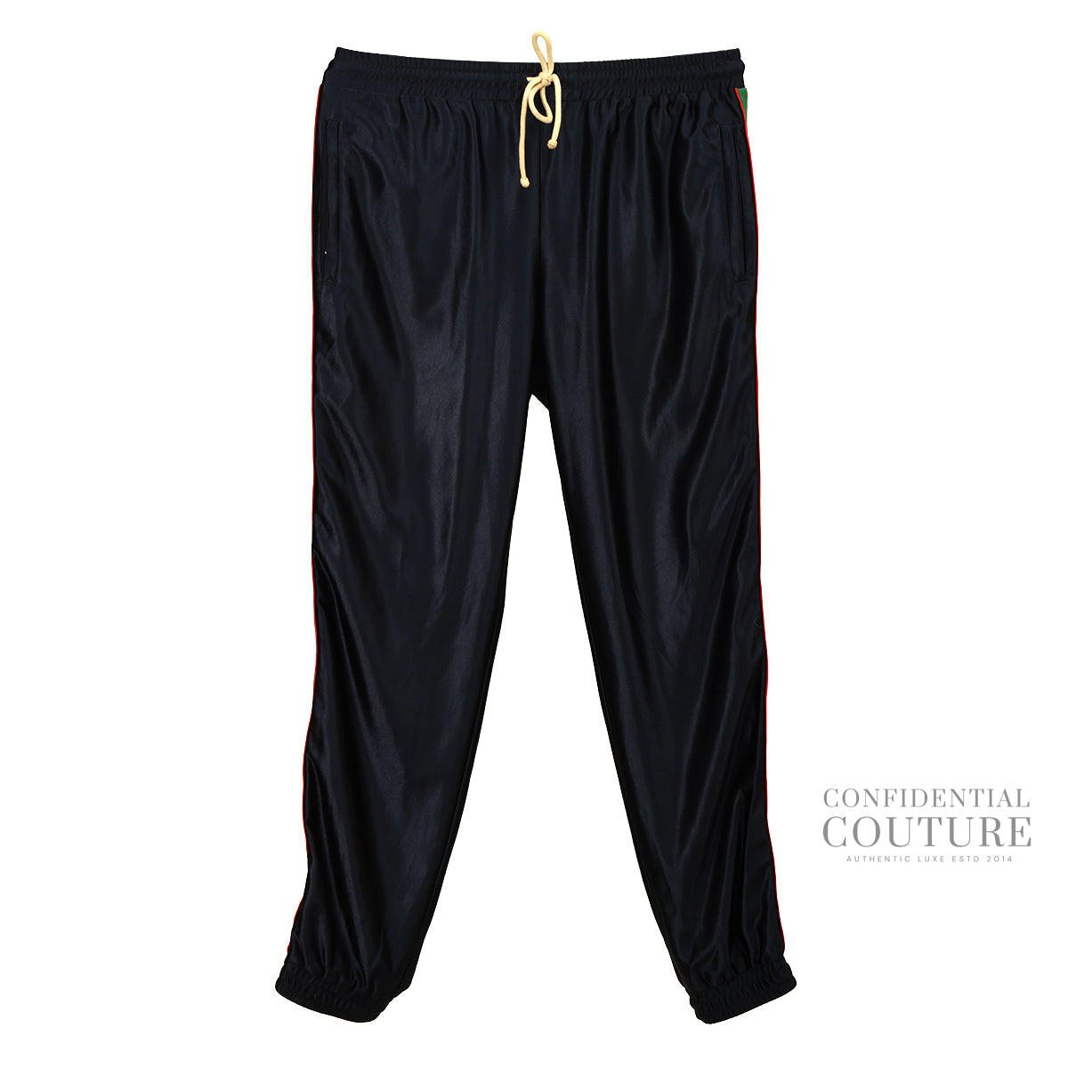 Blue Polyester Jersey Zip Web Track Pant For Men