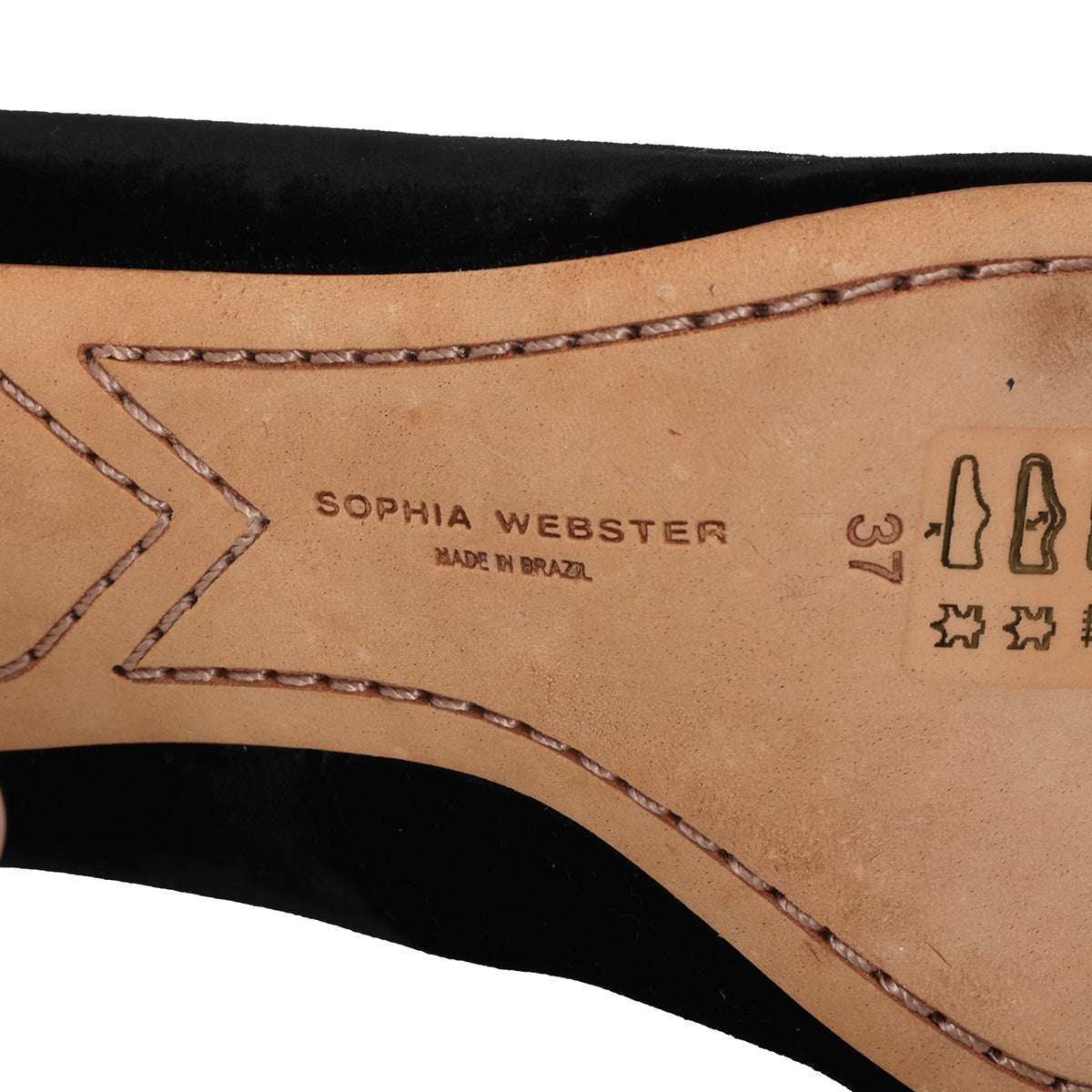Black Coco Crystal Major Velvet Pumps- 37