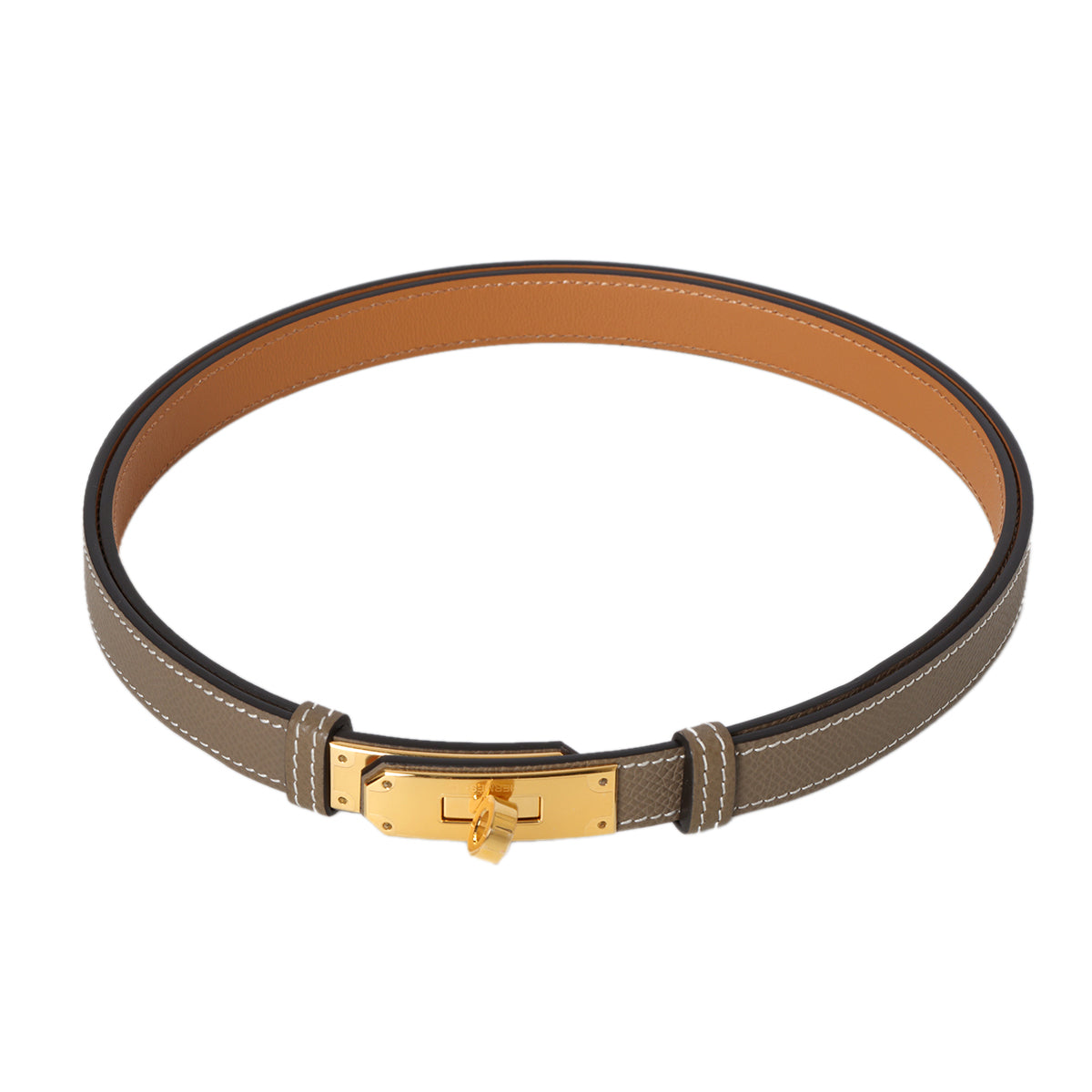 Kelly 18 étoupe with gold hardware