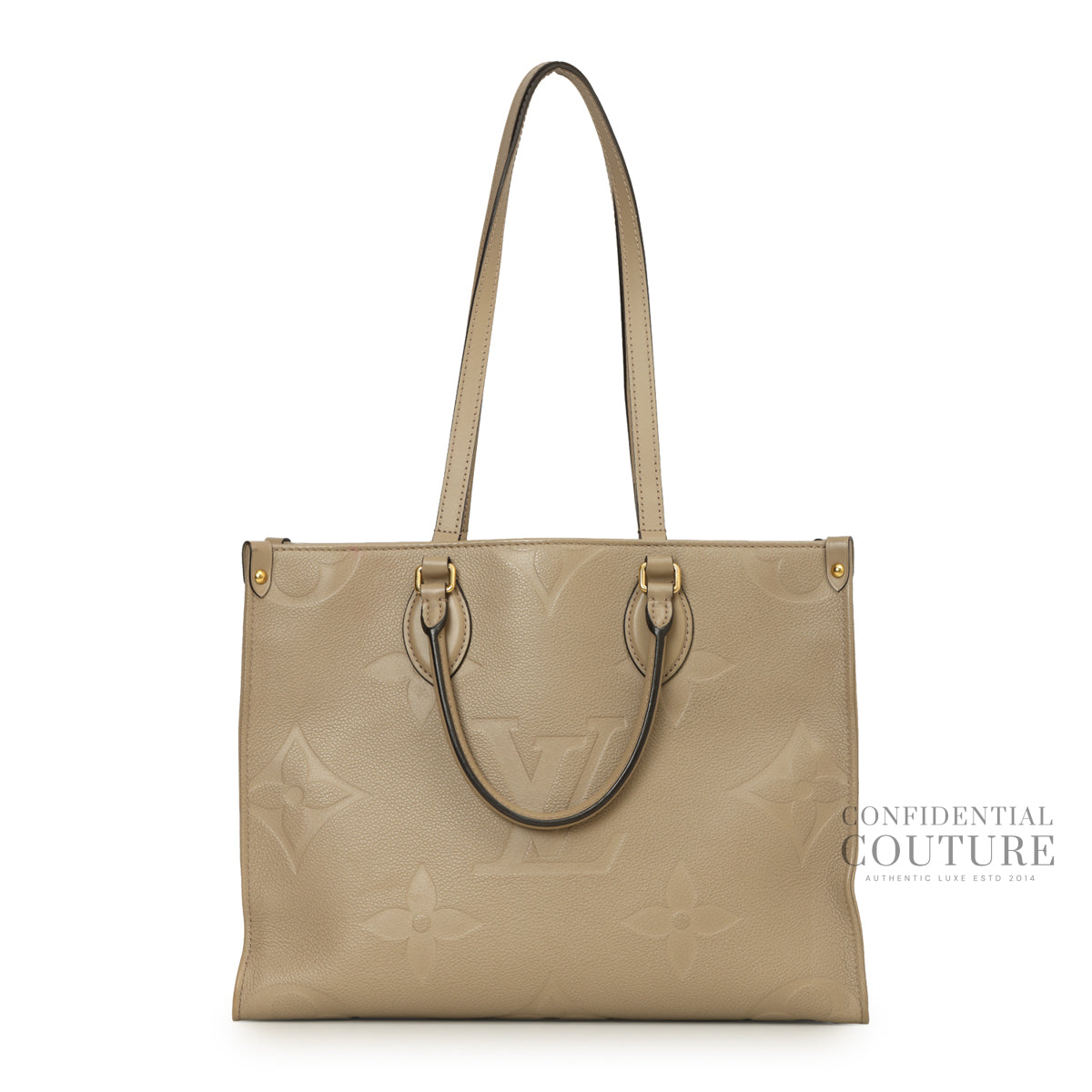 Tourterelle Monogram Empreinte OnTheGo MM Bag