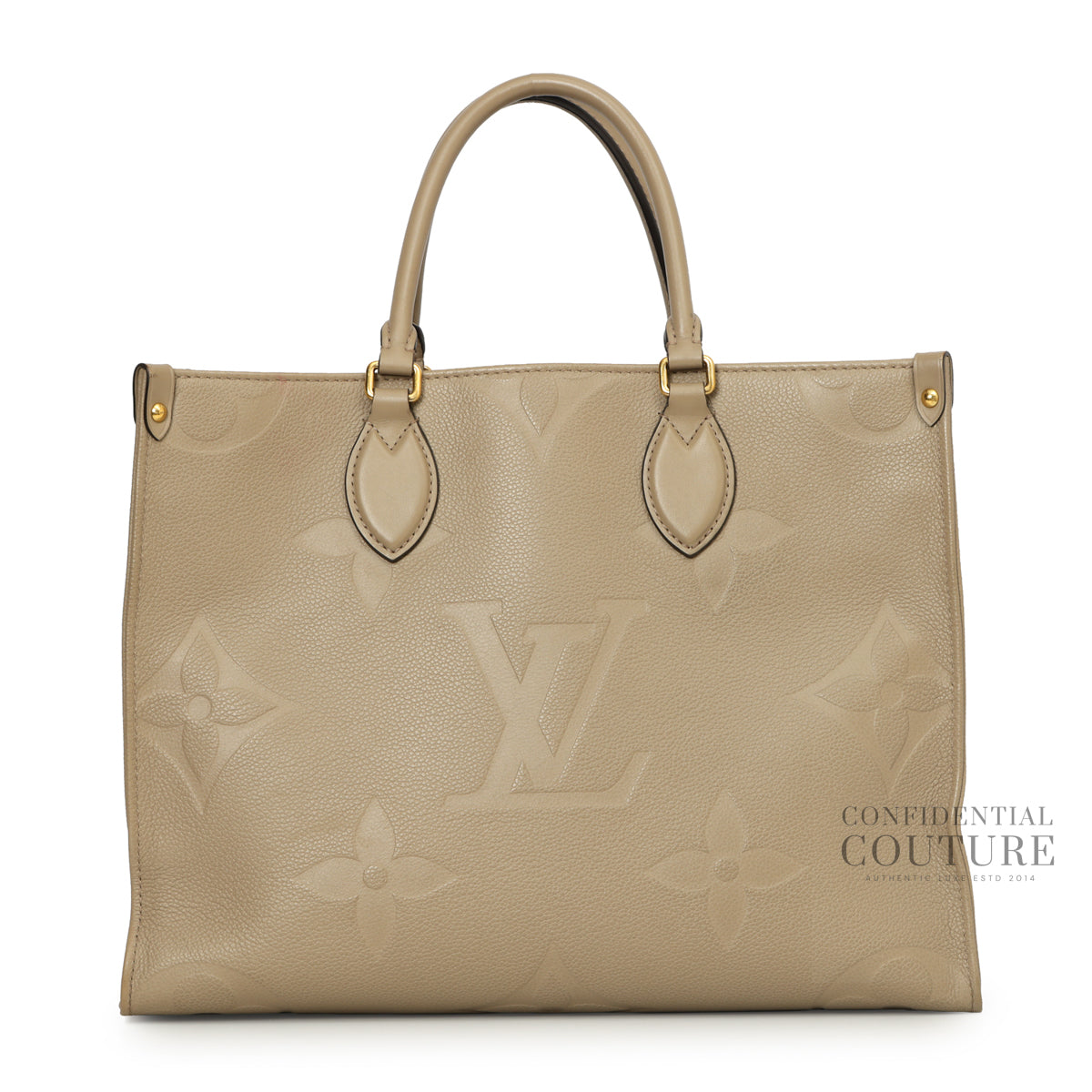 Tourterelle Monogram Empreinte OnTheGo MM Bag