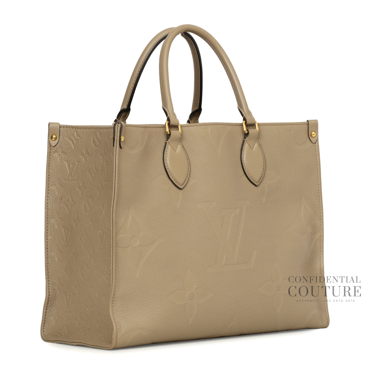 Tourterelle Monogram Empreinte OnTheGo MM Bag