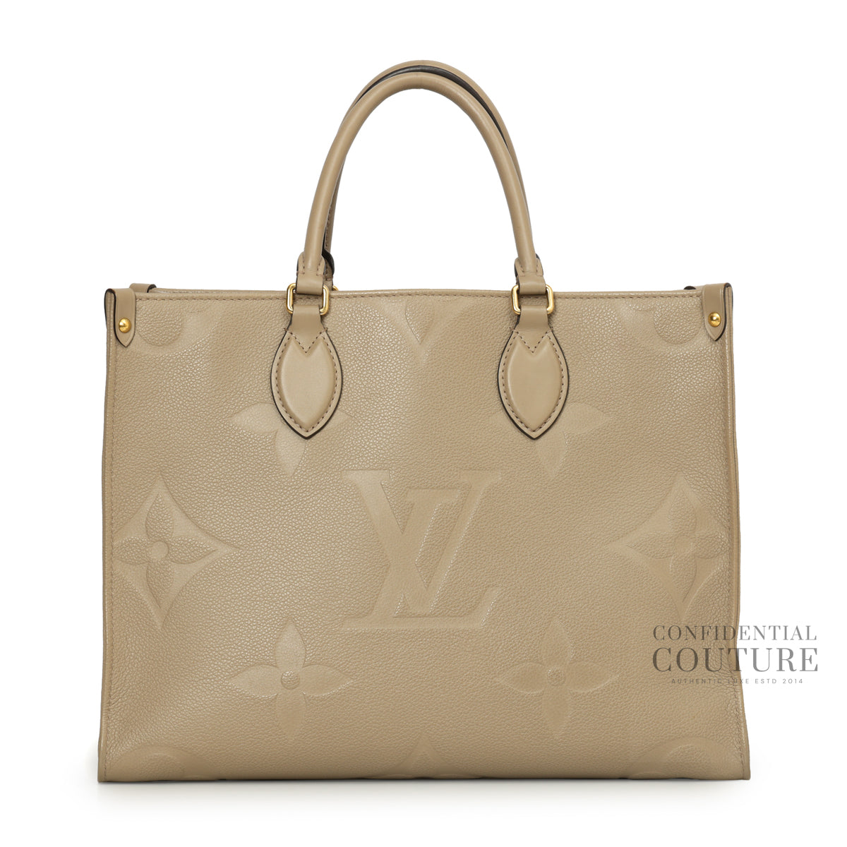 Tourterelle Monogram Empreinte OnTheGo MM Bag