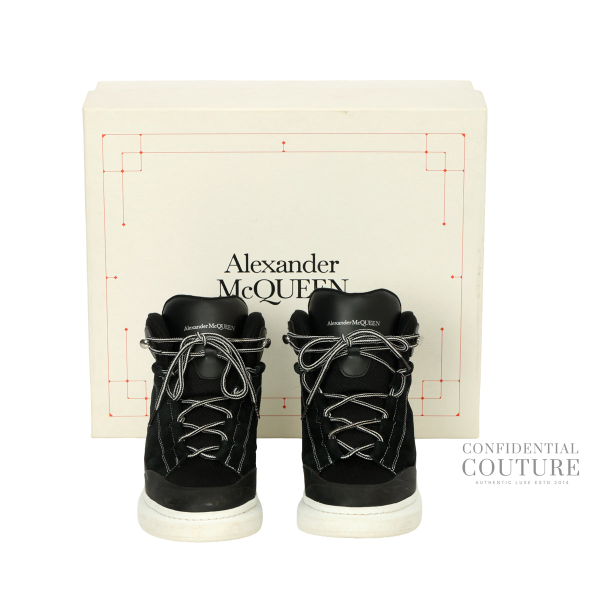 Black/White Larry High-Top Sneakers EU 41 | UK 7 | US 8