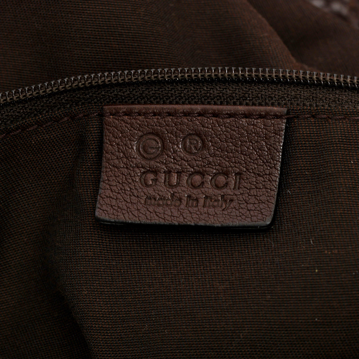 Guccissima Brown Bamboo Bar Small Tote Bag