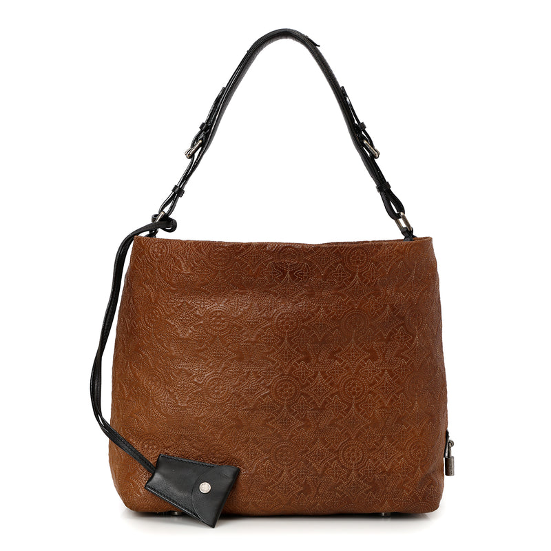 Brown Monogram Antheia Leather Hobo PM Bag