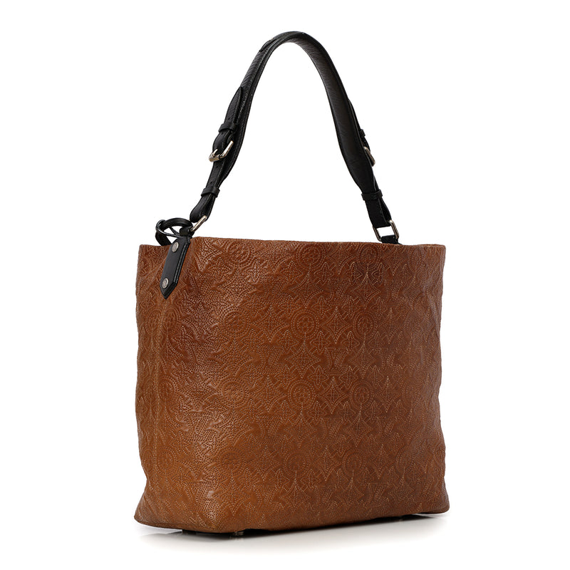 Brown Monogram Antheia Leather Hobo PM Bag