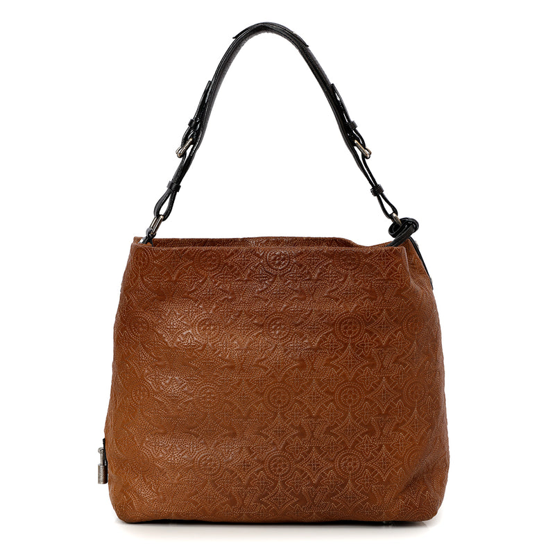 Brown Monogram Antheia Leather Hobo PM Bag
