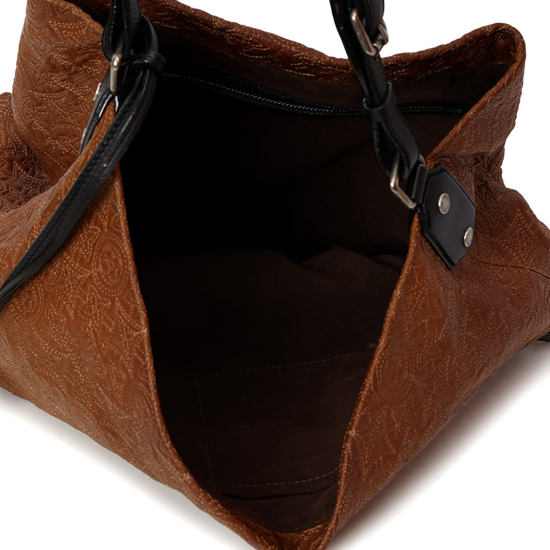Brown Monogram Antheia Leather Hobo PM Bag