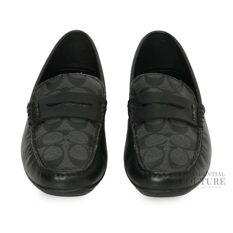 Pre-loved Coach Liam Driver In Signature Canvas Black | US 7 | EU 40