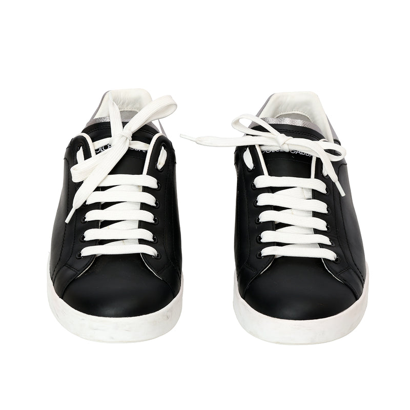 Pre-loved Dolce & Gabbana Calfskin Nappa Portofino Sneakers UK8