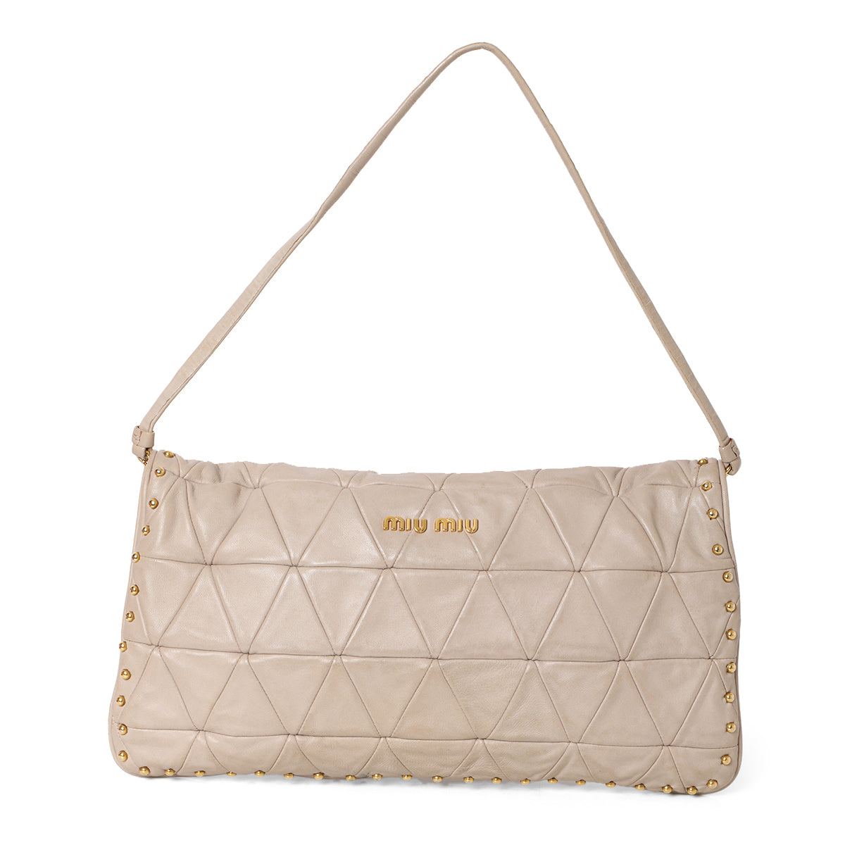 Baby Pink Leather Clutch