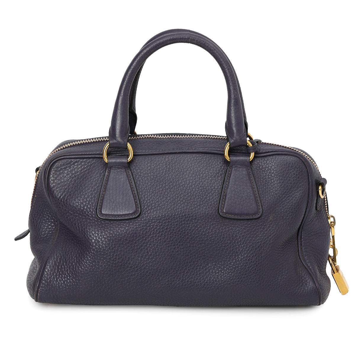 Purple Convertible Bauletto Bag Vitello Daino Medium