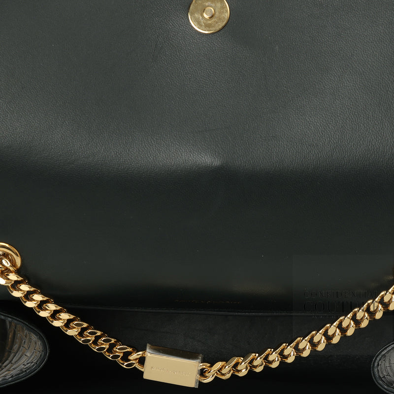 Saint Laurent Kate Black Alligator Mississippiensis Bag