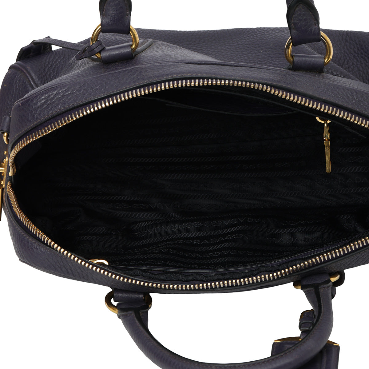 Purple Convertible Bauletto Bag Vitello Daino Medium