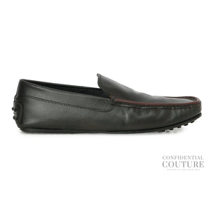 Embossed Leather With Brown Trim Loafers | UK 9