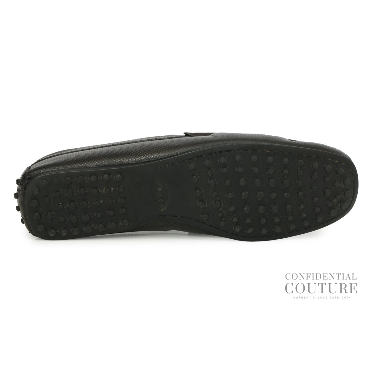 Embossed Leather With Brown Trim Loafers | UK 9
