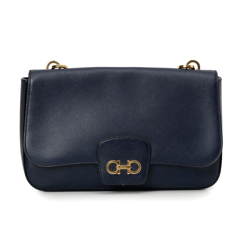 Pre loved salvatore ferragamo shoulder bag one size sale