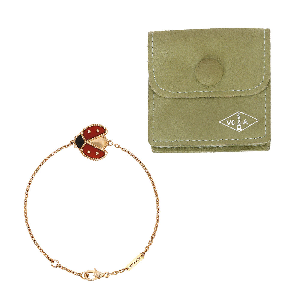 Shop Pre-Owned Van Cleef & Arpels Lucky Spring Bracelet Open