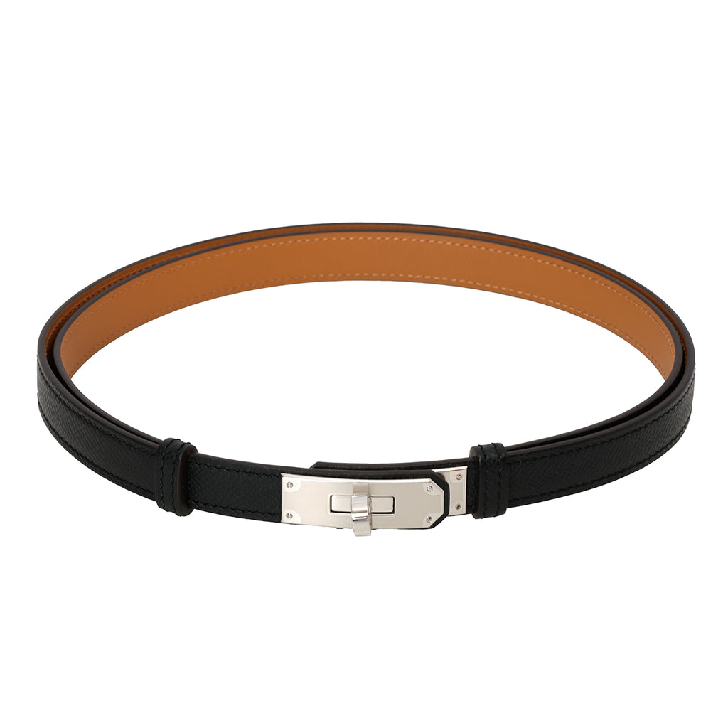 Shop Pre-Owned Authentic Hermes Black Kelly 18 Belt – Confidential