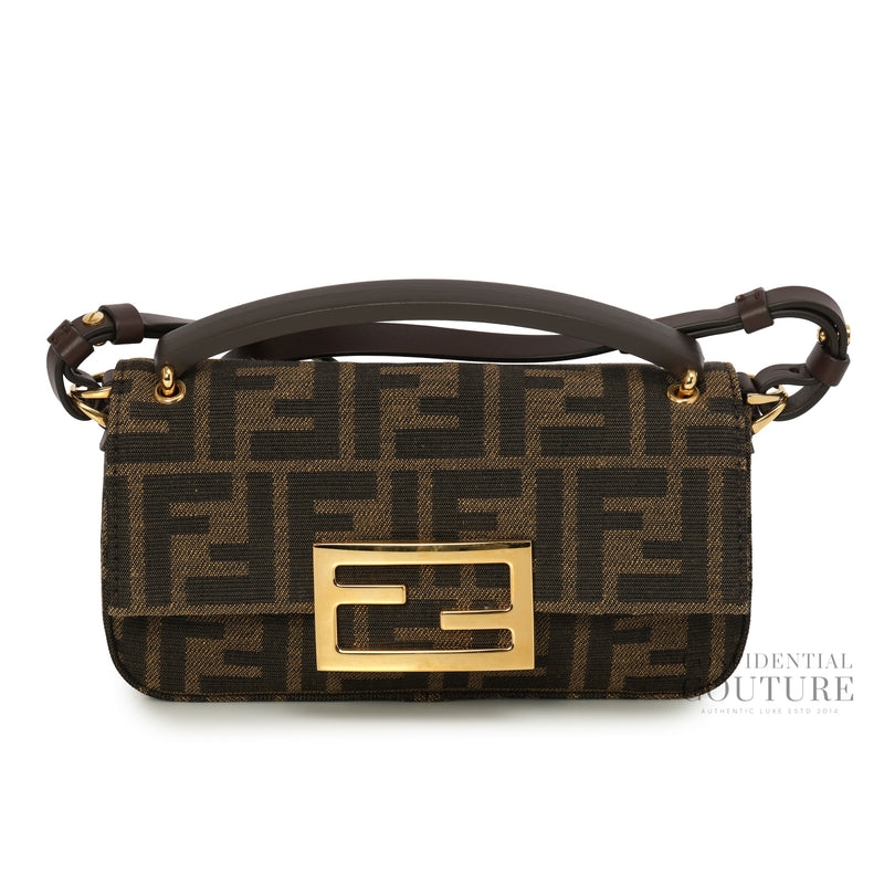 Brown FF Logo Phone Pouch