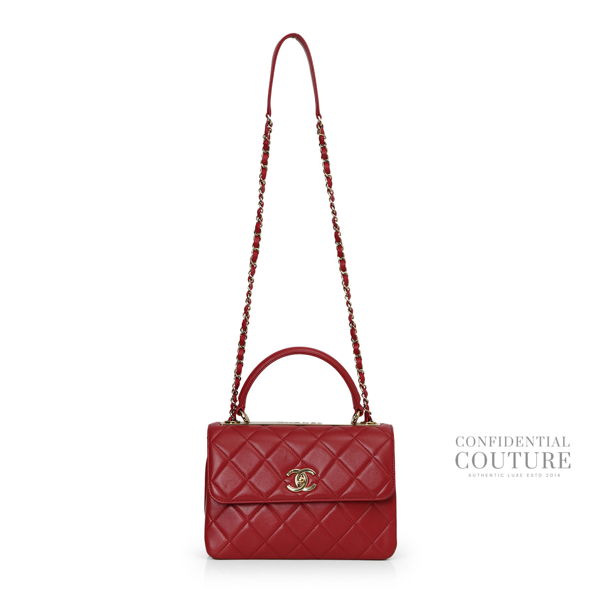 Raspberry Pink Trendy CC Small Top Handle Bag