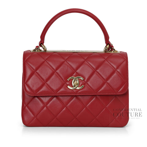 Raspberry Pink Trendy CC Small Top Handle Bag