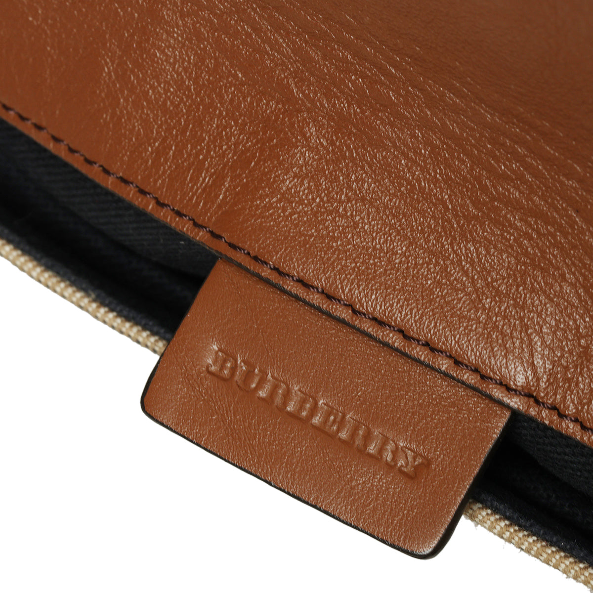 Brown Alchester Check Canvas Crossbody Bag