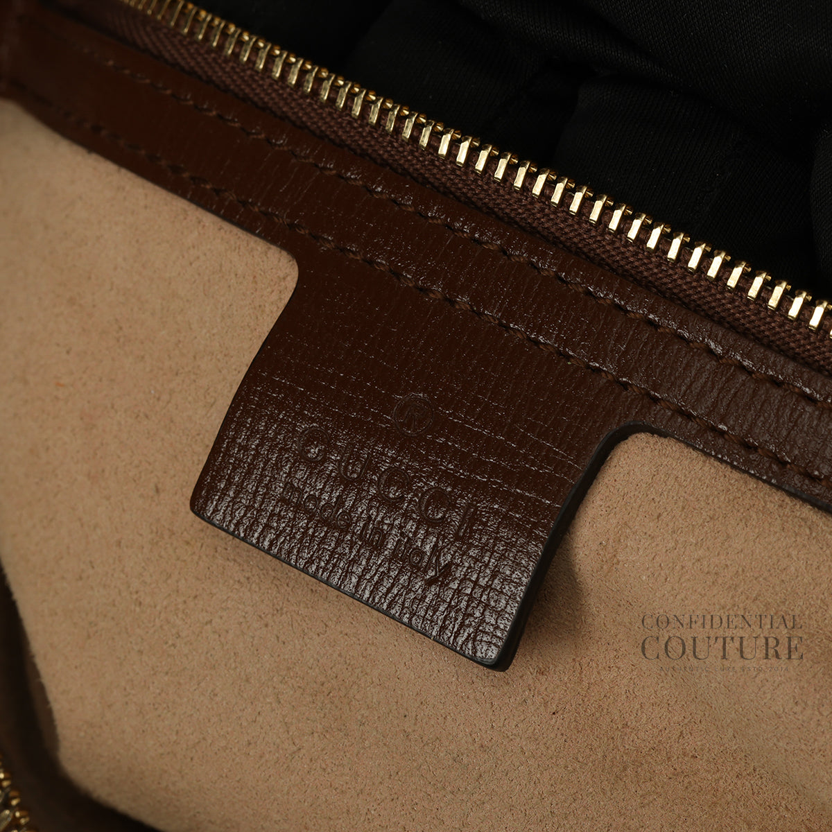 Beige/Brown GG Coated Canvas Horsebit 1955 Small Camera Bag