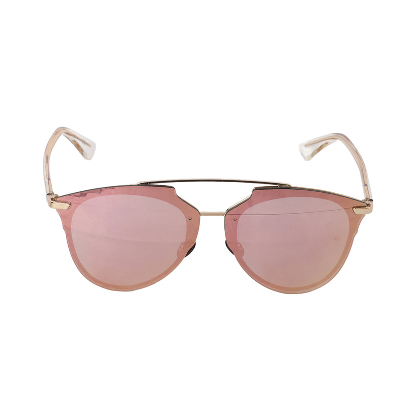 Reflected Rose Gold Tone P Sunglasses