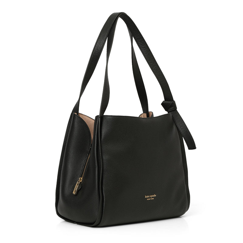 Black Large Knott Tote